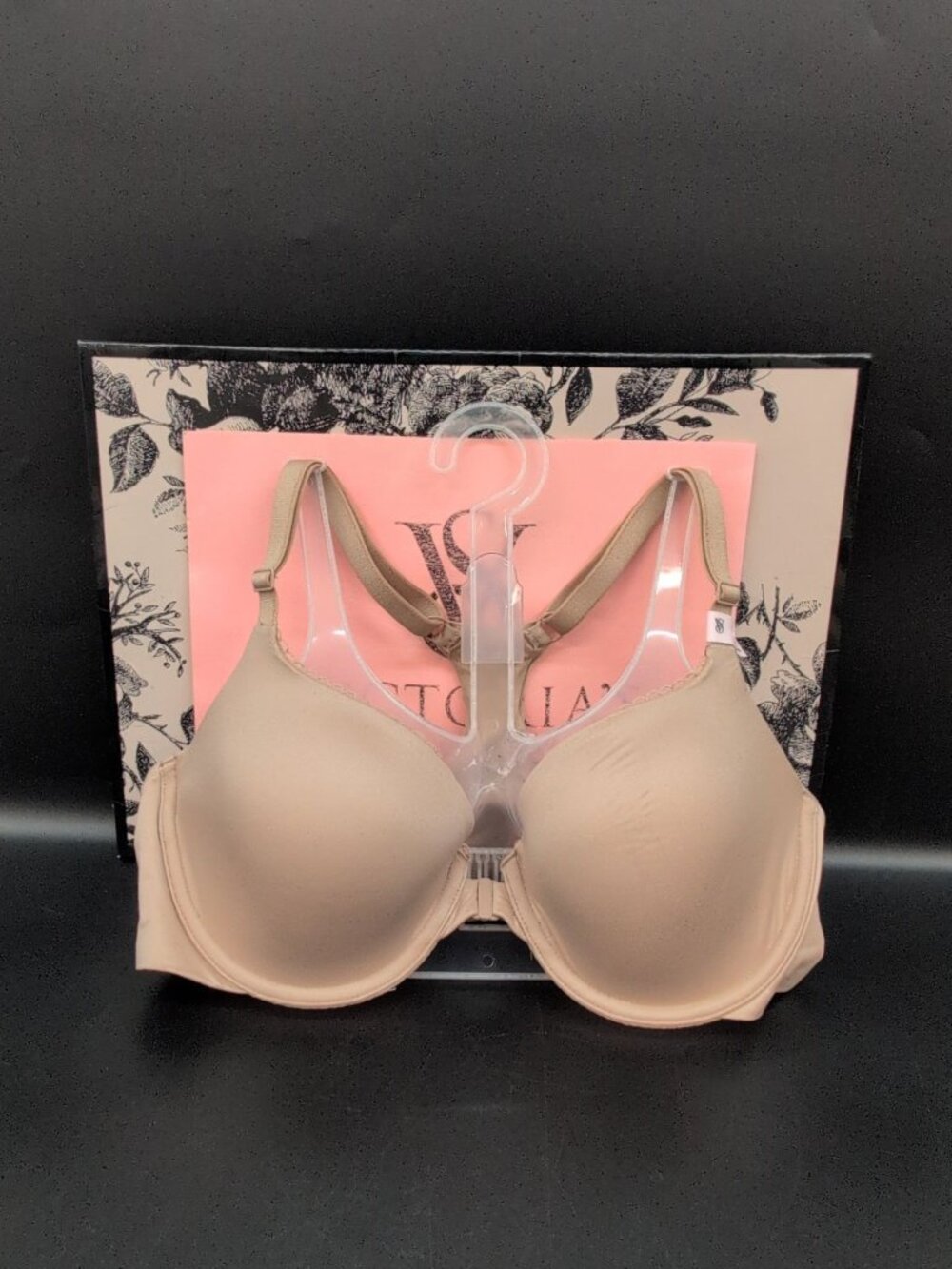 Victoria Secret Lightly Lined Racerback Underwire Demi Bra 36C Praline